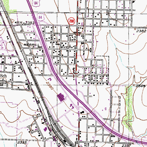 Topographic Map of Scurry County Museum, TX