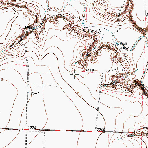 Topographic Map of Sherman County Depot Museum, TX