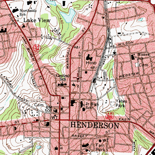 Topographic Map of Depot Museum, TX