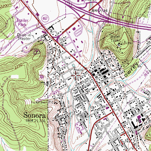Topographic Map of Miers Home Museum, TX