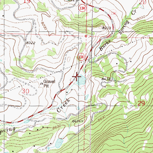 Topographic Map of Upper Craven Dam, CO
