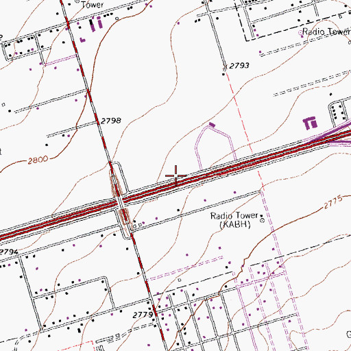 Topographic Map of Permian Basin Petroleum Museum, TX