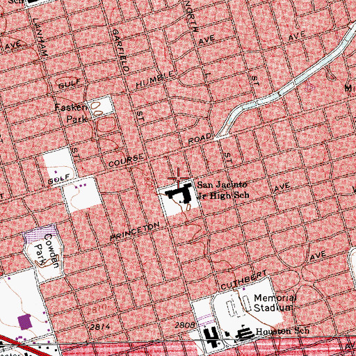 Topographic Map of Z Taylor Brown-Sarah Dorsey Medallion Home, TX