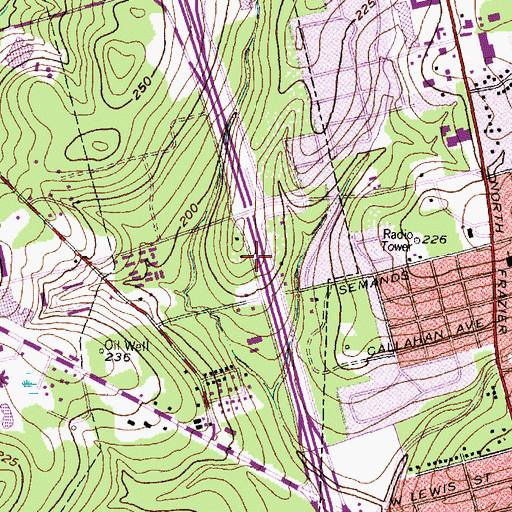 Topographic Map of Heritage Museum of Montgomery County, TX