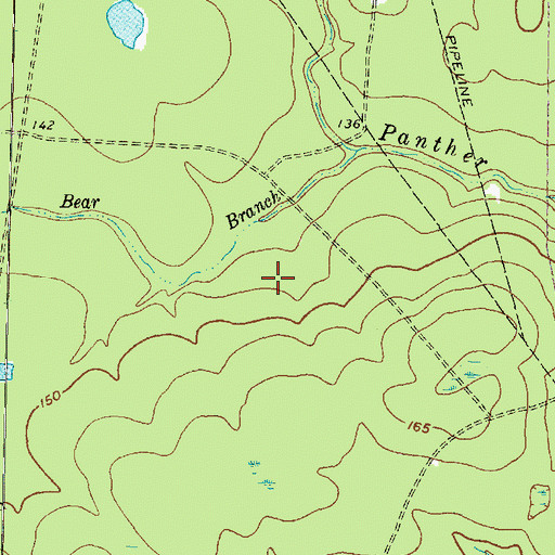 Topographic Map of Woodlands Science and Art Center, TX
