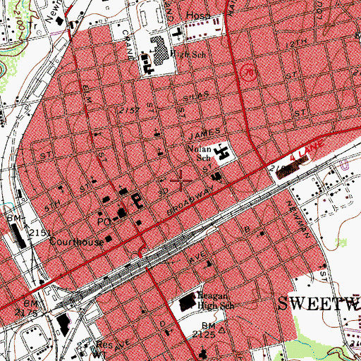 Topographic Map of Pioneer Museum, TX