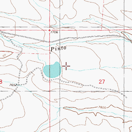 Topographic Map of Heini Reservoir, CO
