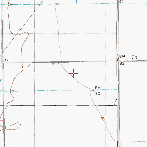 Topographic Map of Violet Museum, TX