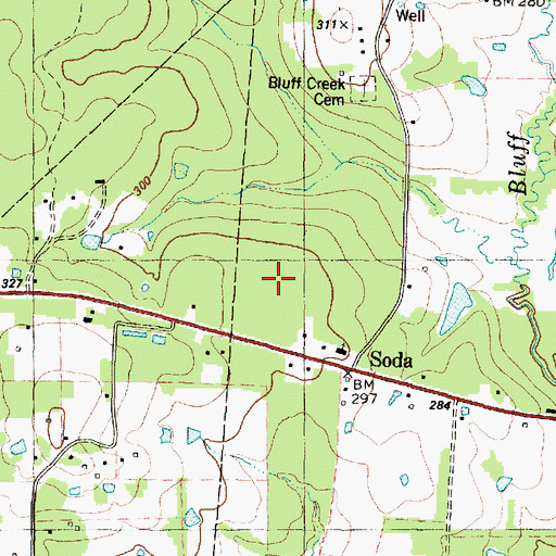 Topographic Map of Alabama-Coushatta Indian Reservation Museum, TX