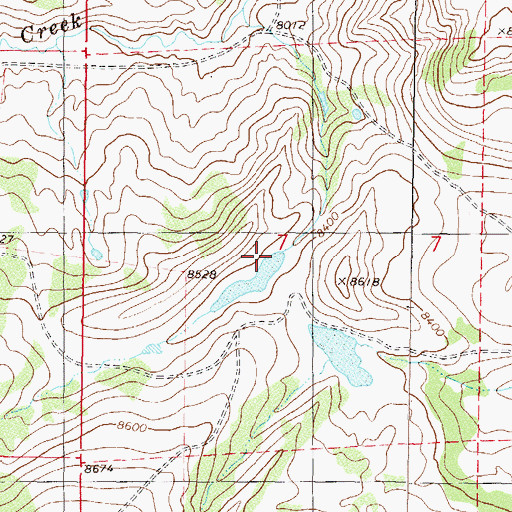 Topographic Map of Oaks Dam, CO