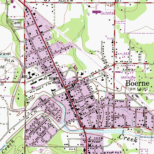 Topographic Map of Kulmann-King House, TX