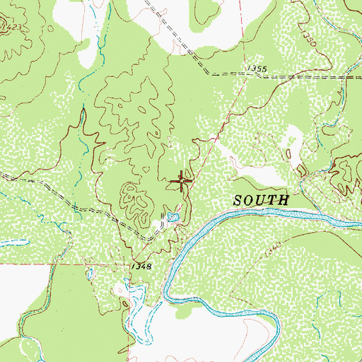 Topographic Map of Knox County Museum, TX