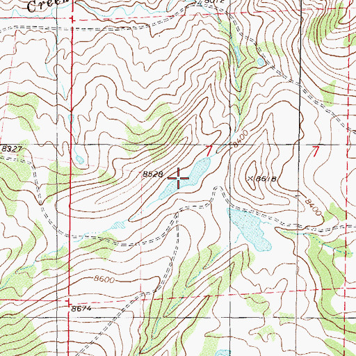 Topographic Map of Oaks Reservoir, CO