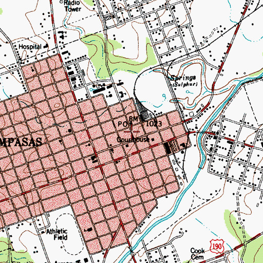 Topographic Map of Keystone Square Museum, TX