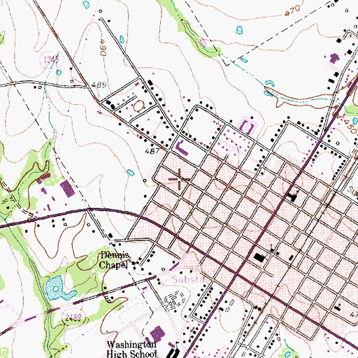 Topographic Map of Limestone County Historical Museum, TX