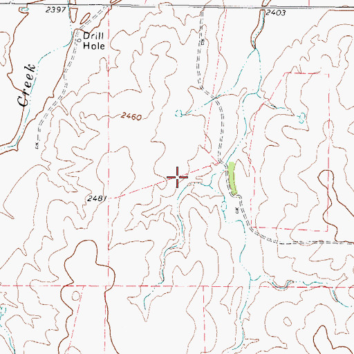 Topographic Map of Wolf Creek Heritage Museum, TX