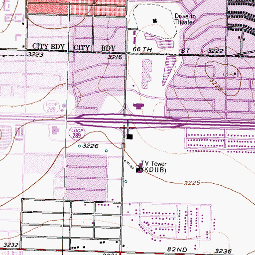 Topographic Map of Science Spectrum, TX