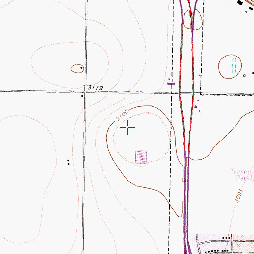 Topographic Map of Texas Air Museum, TX