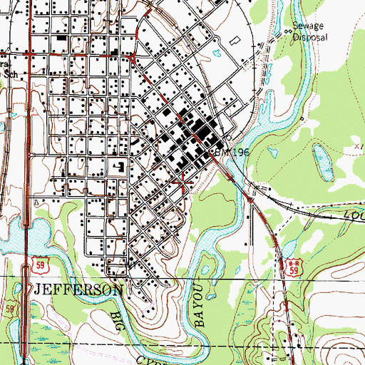 Topographic Map of Texas Heritage Library, TX