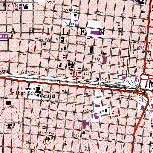 Topographic Map of National Center for Childrens Illustrated Literature, TX