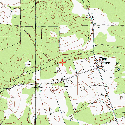 Topographic Map of Harrison County Historial Museum, TX