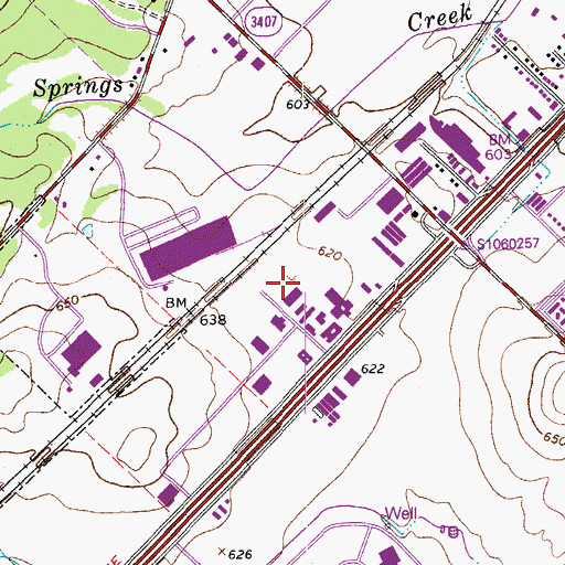 Topographic Map of General Edward Burleson House, TX