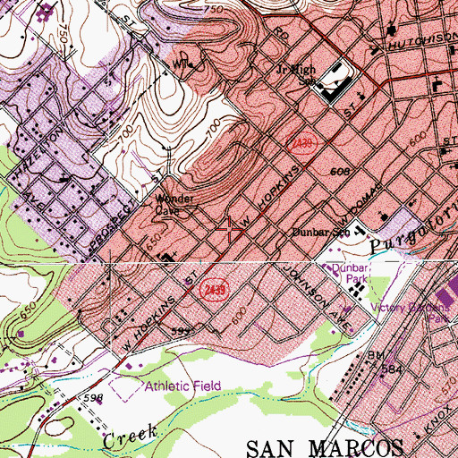 Topographic Map of The Millie Seaton Doll Collection, TX