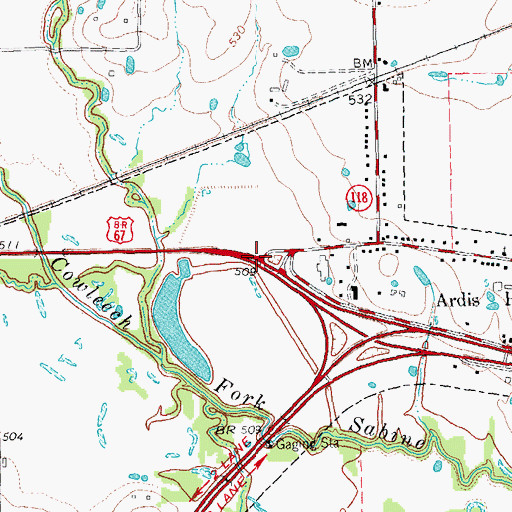 Topographic Map of American Cotton Museum, TX