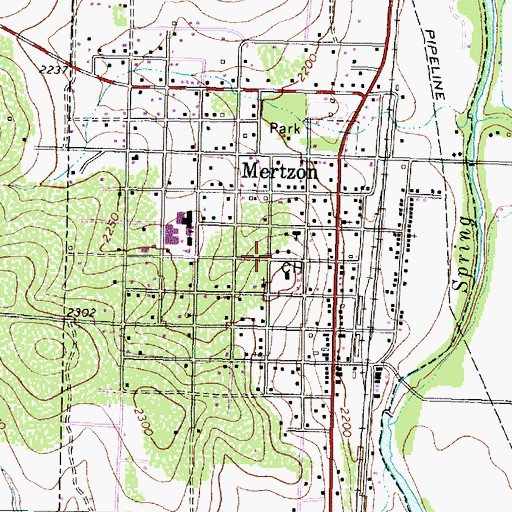 Topographic Map of Irion County Museum, TX