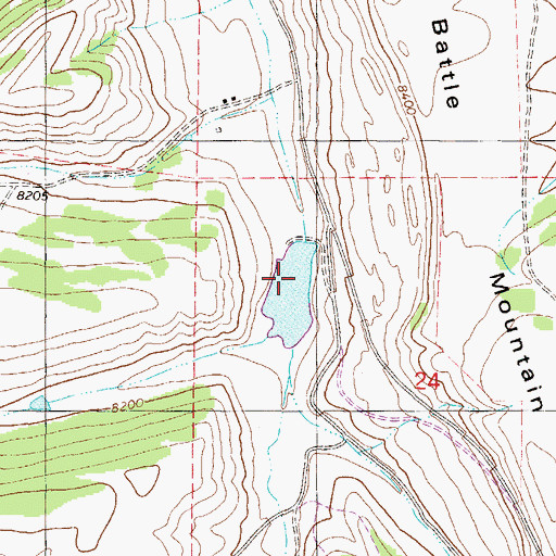 Topographic Map of Langholen Dam, CO