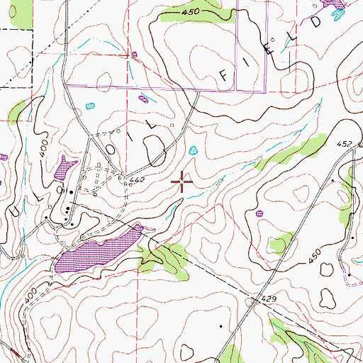 Topographic Map of Vinson Branch Library, TX