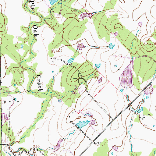 Topographic Map of William T Cozby Public Library, TX