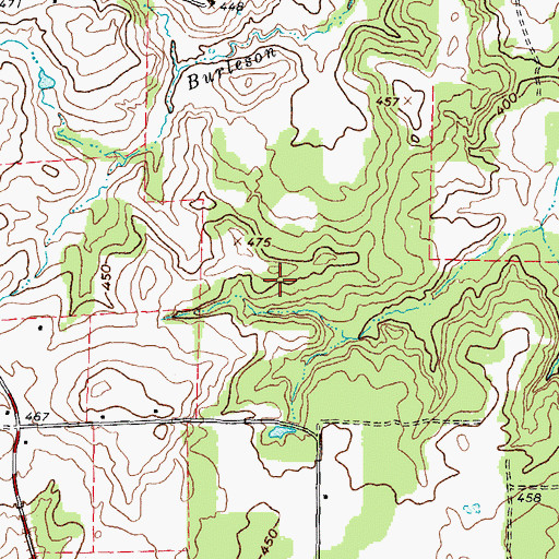 Topographic Map of Young Branch Library, TX