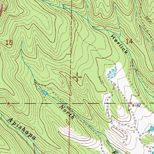 Topographic Map of Spanish Peaks Ranch Number 13 Dam, CO