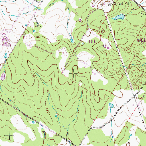 Topographic Map of Zula B Wylie Library, TX