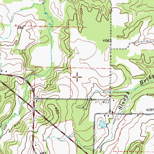 Topographic Map of Scenic Woods Regional Library, TX