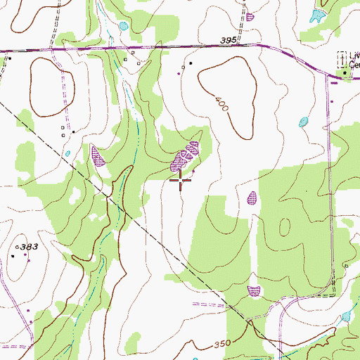 Topographic Map of Schimelpfenig Library, TX