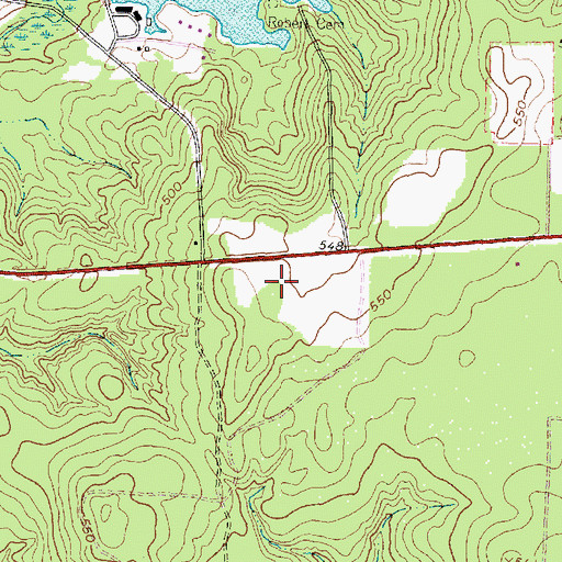 Topographic Map of South Houston Branch Library, TX