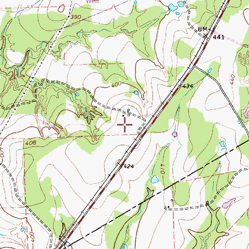 Topographic Map of Southwest Branch Library, TX