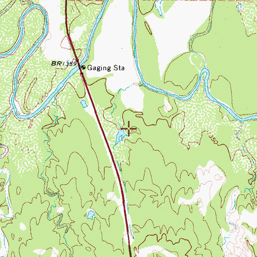 Topographic Map of Stamford Carnegie Library, TX