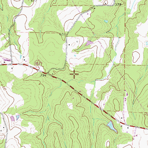 Topographic Map of Stratford Branch Library, TX