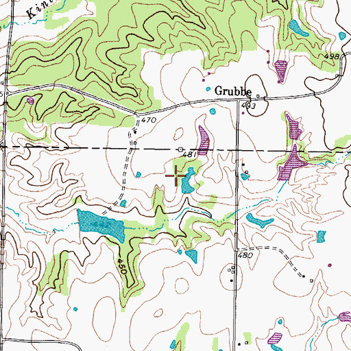 Topographic Map of Sulphur Springs Public Library, TX