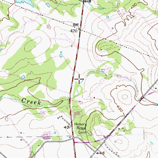 Topographic Map of Polk - Wisdom Branch Library, TX