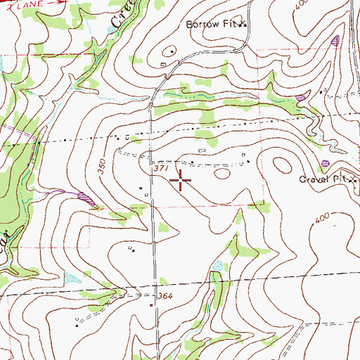 Topographic Map of Renner Frankford Branch Library, TX