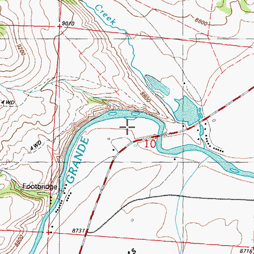 Topographic Map of Broadacre Lake Dam, CO