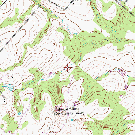 Topographic Map of Sachse Public Library, TX
