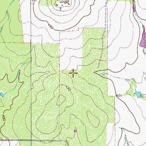 Topographic Map of San Antonio Public Library, TX