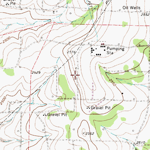 Topographic Map of Memphis Public Library, TX