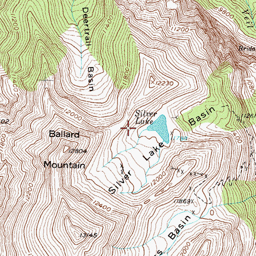 Topographic Map of Silver Lake Dam, CO