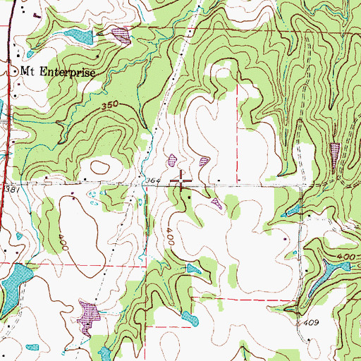 Topographic Map of Meyer Branch Library, TX